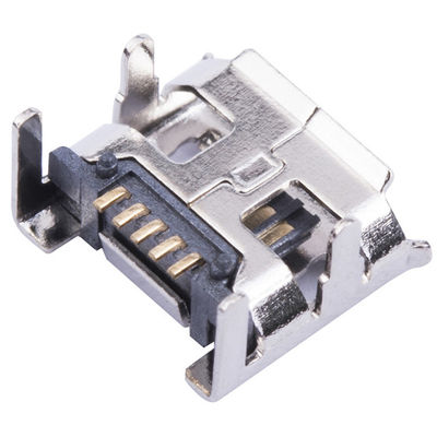 pcb connector micro usb 2.0 type 5 position female through hole + mount smd smt type