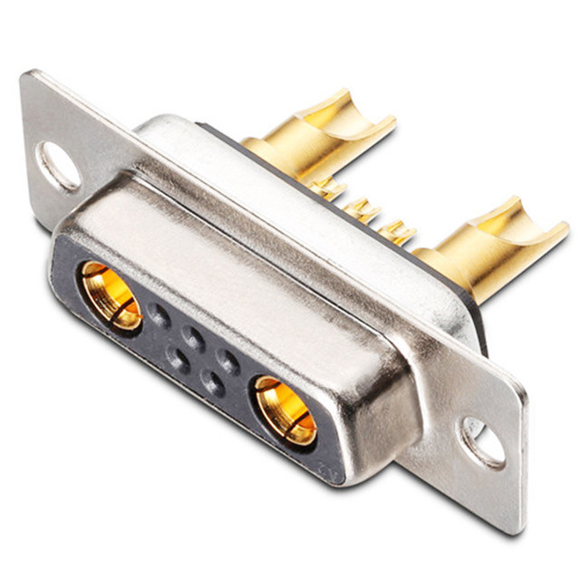 7w2 power+signal D-SUB combo female socket connector db receptacle solder type for cable assembly